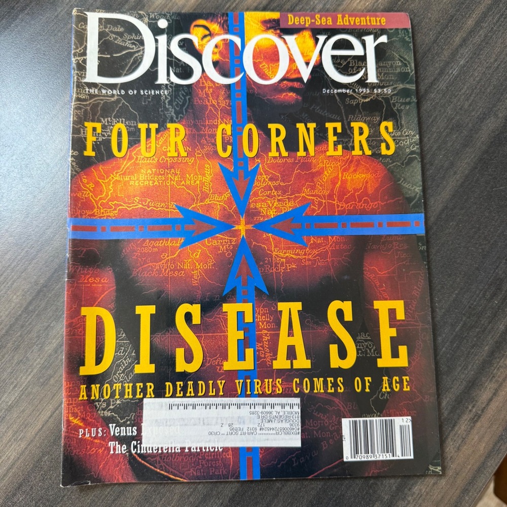 Discover Magazine December 1993 Four Corners Disease Deep Sea Adventure